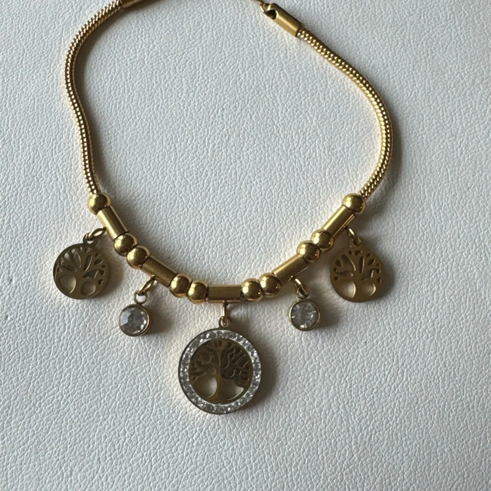 Elegant Gold Tree of Life Necklace - Picture 4 of 9